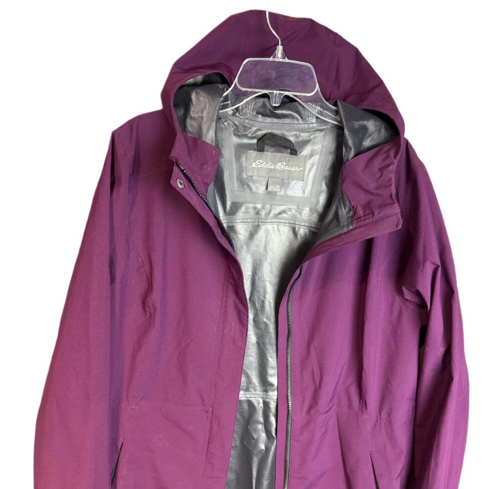 Eddie Bauer women’s XL Hooded Windbreaker Purple